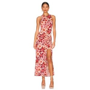 chinese dress ladies Chacha Maxi Pink  CHA COLLECTIVE